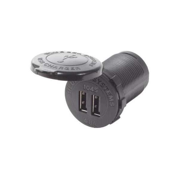 شاحن بحري مزدوج USB 12V/24V مع شحن سريع ذكي - 1045-BSS 