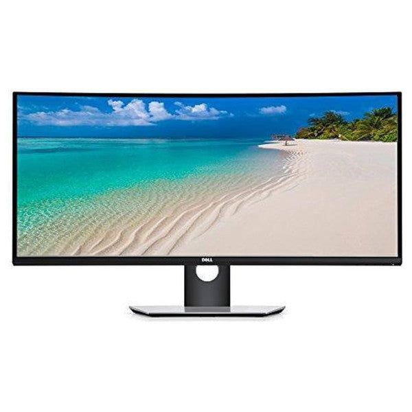 The Dell U3417W is an ultrawide 34-inch curved monitor in black color.