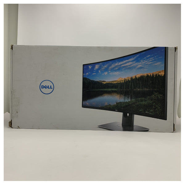 The Dell U3417W is an ultrawide 34-inch curved monitor in black color.