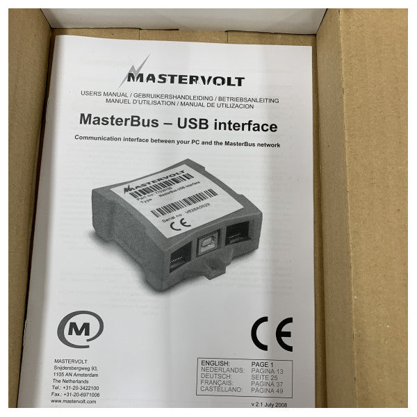 Mastervolt Masterbus USB Interface Unit - 77030100 