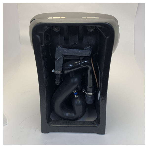 Planus Stilo Plus 530 High Electric Marine Toilet Sort med blød lukning 24V 