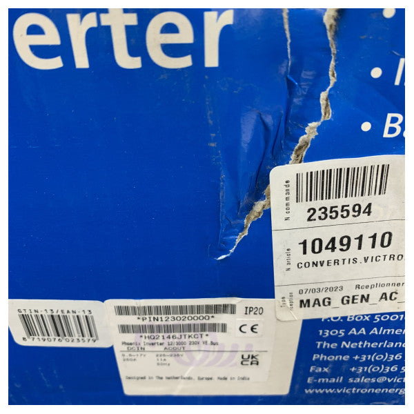 Victron Phoenix 12V / 3000W / 230V Sinus Inverter - PIN123020000 