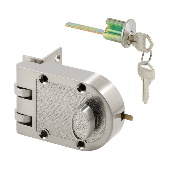 サテンニッケル ジミー抵抗シングルシリンダーデッドロック - U10817 