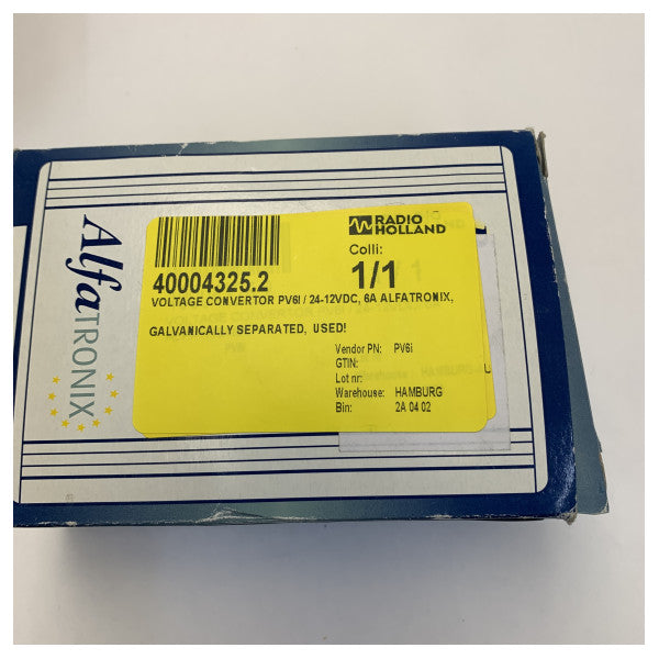 AlfaTronix PV6i Ізольований DC до DC перетворювач - 24 до 12В 