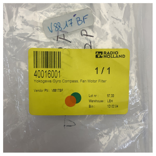 Yokogawa Marine Filter Kit Schwarz - V8817BF 