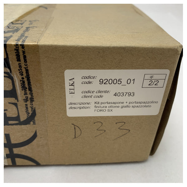 Elka Seifen- und Bürstenhalter mit zwei Fächern für den Marinebereich - 92005