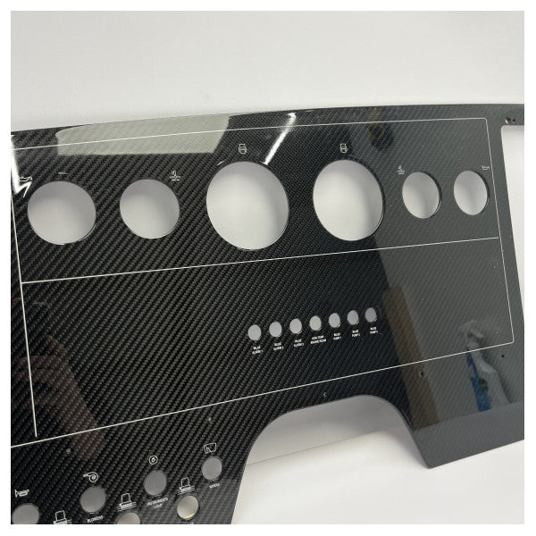 Tableau de bord original Riva en carbone noir pour les instruments moteur et le traceur 12 pouces - 407325