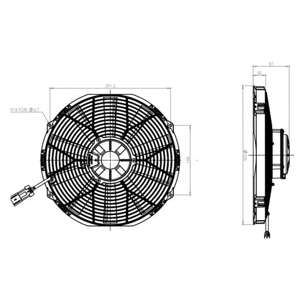 Ventilatore marino Gallinea 305 MM 24V bianco - 06100018