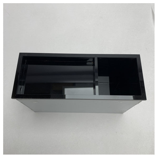 Dwukomorowy pojemnik na mydło i szczoteczki Elka Gold Look - 92005_01