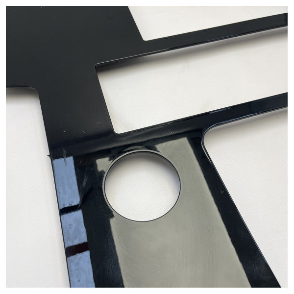 Riva black coated display panel cut out 740 x 580 mm - 413258