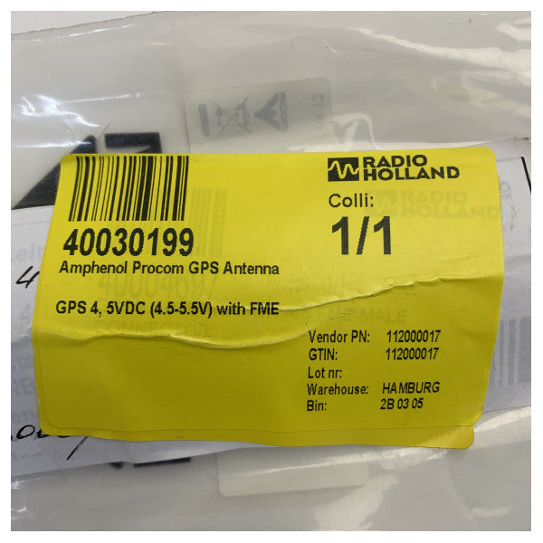 Amphenol Procom GPS 4 GPS-antenn för Navstar GPS-satellitnavigeringssystem 