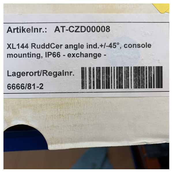 مؤشر زاوية الدفة Deif XL144 عرض 24 فولت 45 درجة 