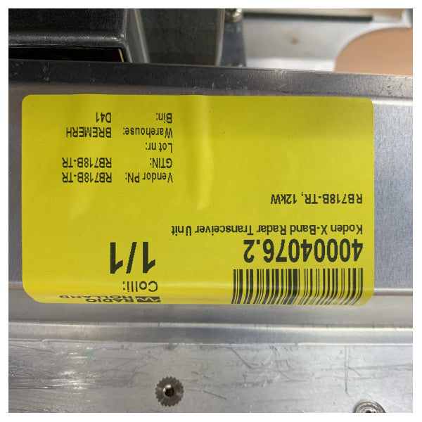 Unité de transceiver radar X-band Koden RB718B-TR 