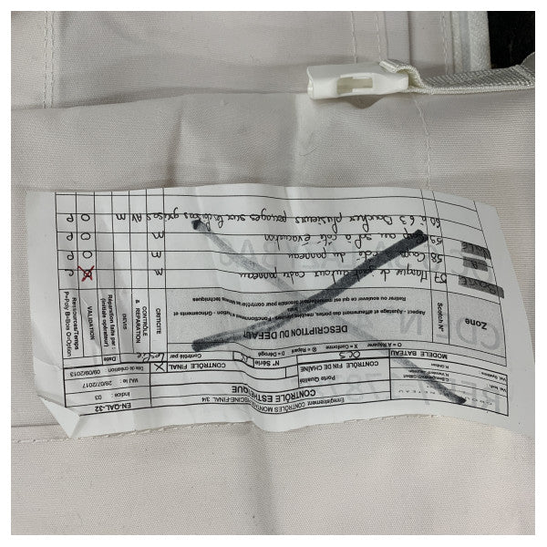 インシデンスセイルズオセアニスヨット62のレイジーバッグ（スラット付き）ホワイト - 178786 