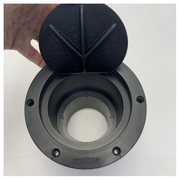 Vetus Tru-Hull Plastik Egzoz Çıkışı Vanalı D75 mm Siyah - TRC75PV 