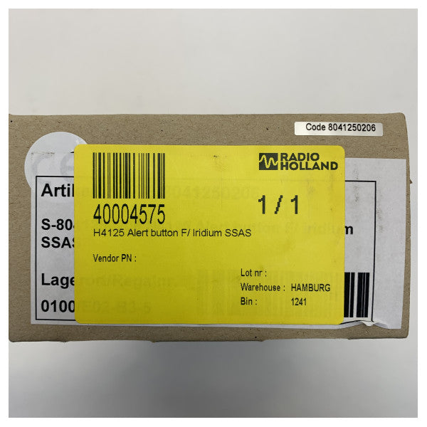 EuroCom Sailor H4125 Iridium Schiffsicherheit Alarmknopf Bedienfeld 