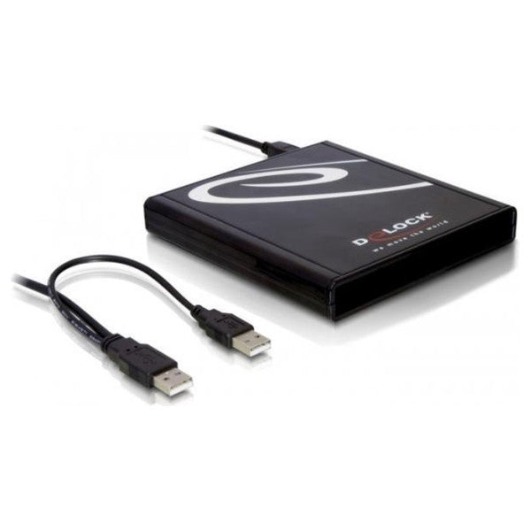 DeLOCK External USB Floppy Drive 3.5 Inch 1.44MB FDD Reader for Windows & Mac