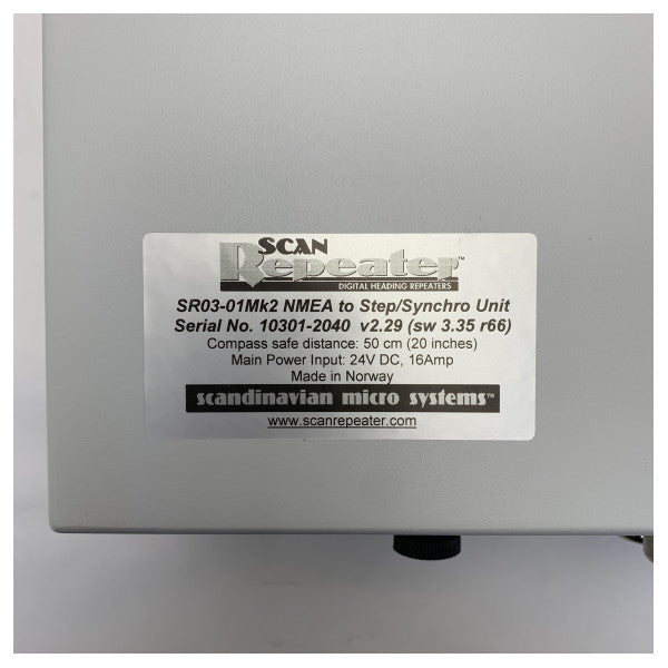 Skandinaviska Mikro System Gyrokompass Repeater Kontrollenhet - SR03-01Mk2 