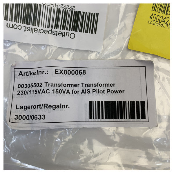 Морський трансформатор 230/115 В змінного струму 150ВА - Для живлення AIS пілота - 00305502 