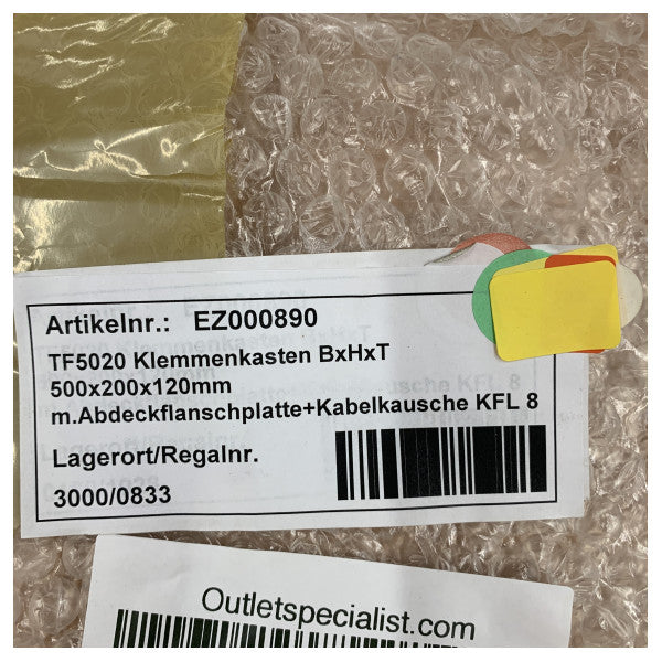 Rittal TF5020 pomorska terminalna kutija za tračnice 500 x 200 x 120 mm 