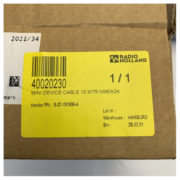 セーラー マリン NMEA 2000 データケーブル 10m - S-37-151939-A 