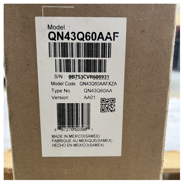 サムスンQN43Q60AA 43インチQLED Q60A 4Kスマートテレビ
