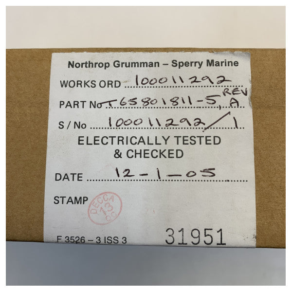 Carte PCB de moteur à courant continu X-BAND Sperry T65801811-5 