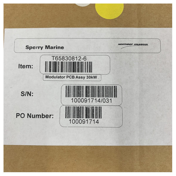 スペリー 30kW レーダーモジュレーター PCB アセンブリ - T65830812 