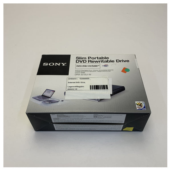 Sony DRX-S70U-W Slim Portable External DVD RW Drive USB Writer
