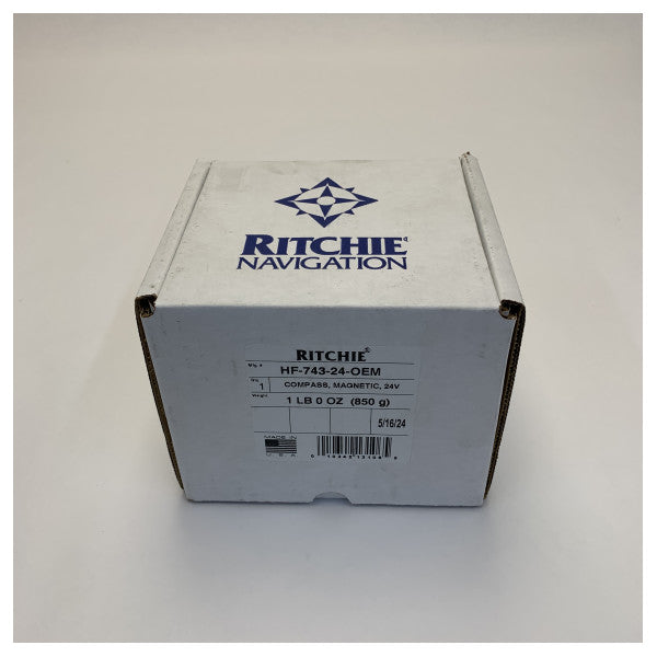 Ritchie Helmsman Inbyggd Kompass Svart - HF-743 24V 