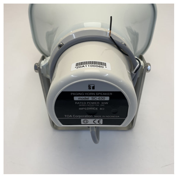TOA SC-630M 30W White Horn Speaker IP65 Grigju 
