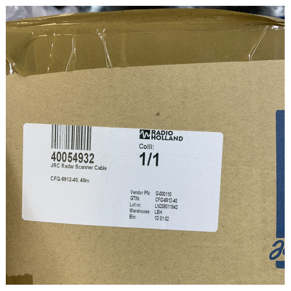 JCR CFQ-6912-40 レーダースキャナーコネクタケーブル 40M 