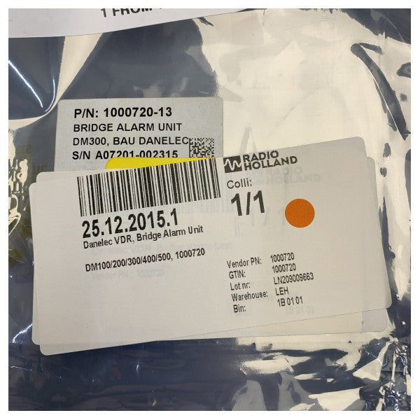 ダネレック 1000720-13 航海データレコーダー制御ディスプレイ 