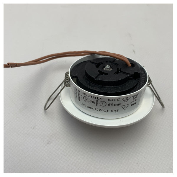 カンタルピホワイトスポットライトトニー28V20Wマリン凹型スポット12〜24V 20W IP65防水ボートライト