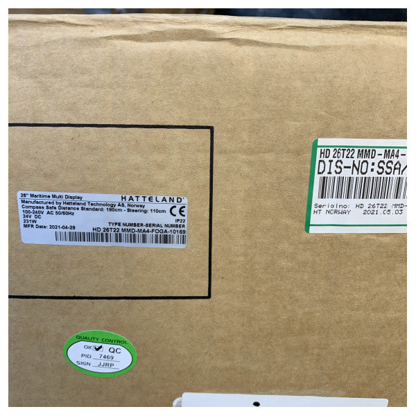 Hatteland HD 24T22 MMD 24 Inch Wiesa Skrin LED Touchscreen Marini 