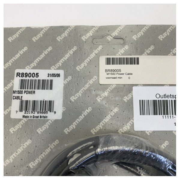 Raymarine R89005 C and E Series Power Cable 1.5M 