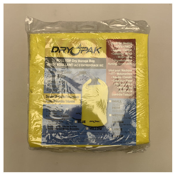 Dry Pak WB7 Top de rollo impermeable Bolso seco Amarillo