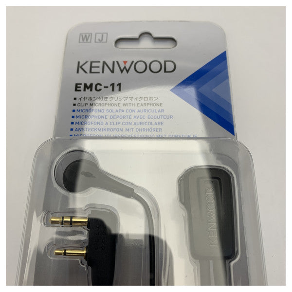 Icom EMC-11 klippmikrofon med hörlur för handhållen 