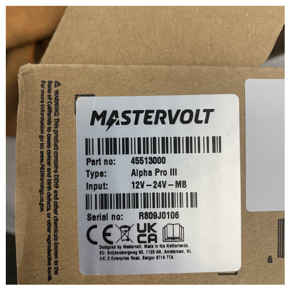 Regulador de carga del alternador Mastervolt Alpha Pro III - 45513000