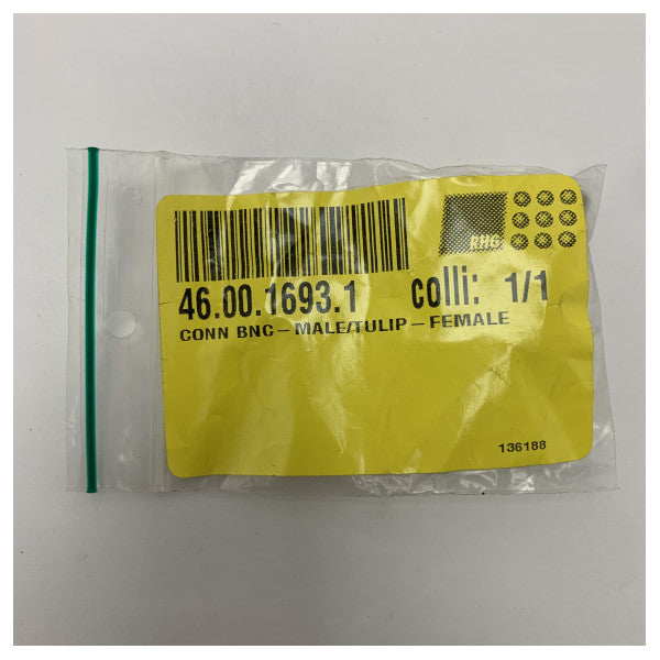 BNC-202 Bnc plug to tulip buttra