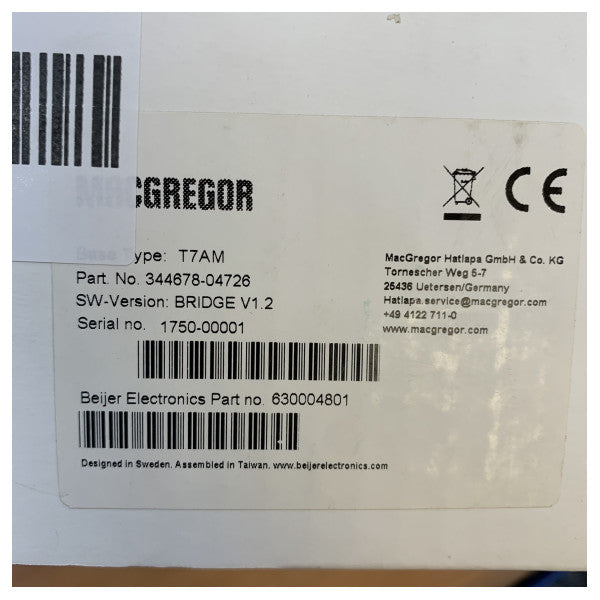 Jednostka sterująca mostu T7AM MacGregor Hatlapa - 344678-04726 