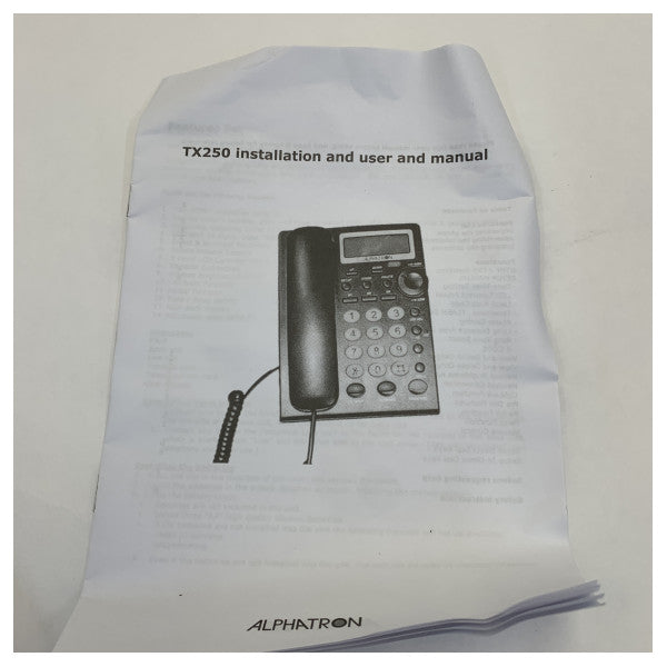 Alphatron AlphaConnect Telefon TX250 Stacionarna Verzija Žični Telefon 