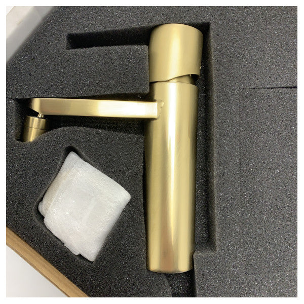 Elka 4335-850-05PVD bidet mixer tap with drain in gold finish