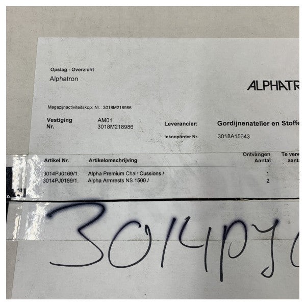 Norsap NS1500 Μαύρα Δερμάτινα Μαξιλάρια Βραχιόνων Καθίσματος Πιλότου 