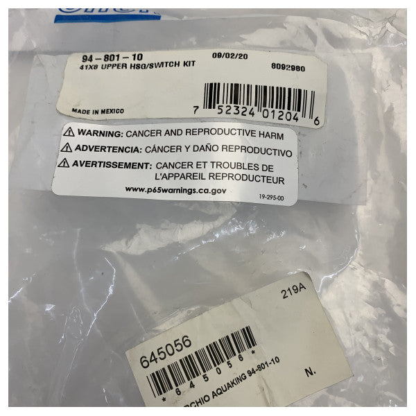 Shurflo 94-801-10 Assemblja Ta' Fuq għall-Pompi Aqua King II 4.0 u 5.0 GPM 