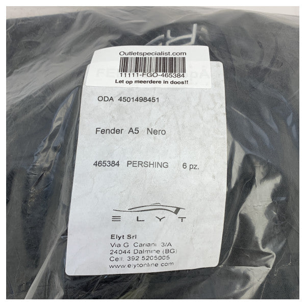 Pershing original A5 stänkskärmslock svart 710 x 940 mm - 465384