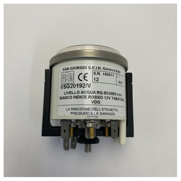 San Giorgio VSG2019/W White Water Tank Level Indicator Gauge