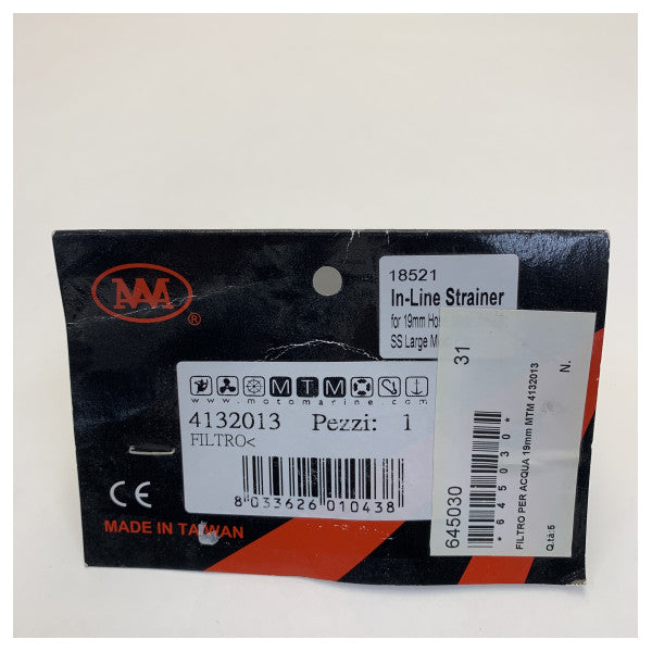 Filtre à eau douce Osculati Black - Filtre - 19mm - 4132013 