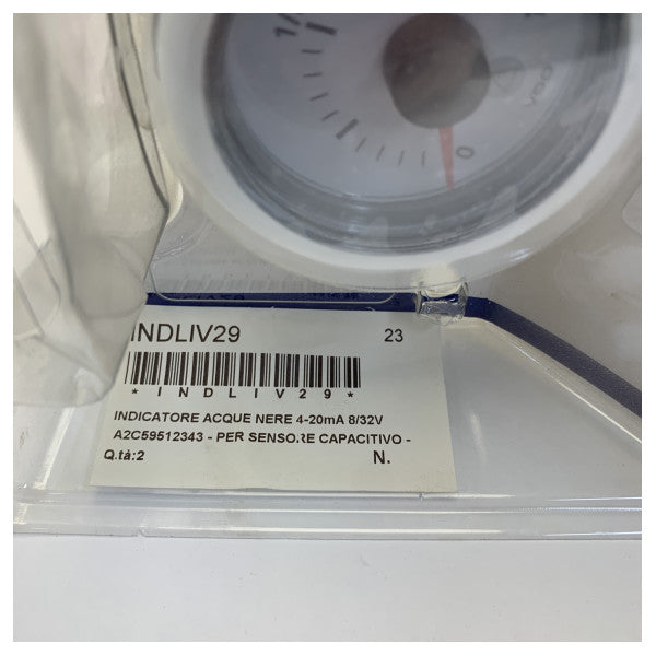 VDO Veratron ViewLine Black Water Tank Level Indicator Gauge 12/24V 4-20mA - A2C59512343 