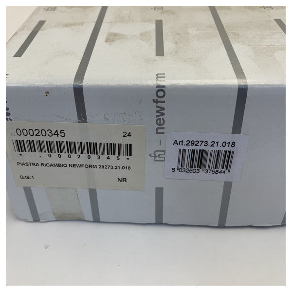 Newform 29273.21.018 Extro Chrome Bygget Inn Enkel Håndtak Badekarblandingsdeksel 